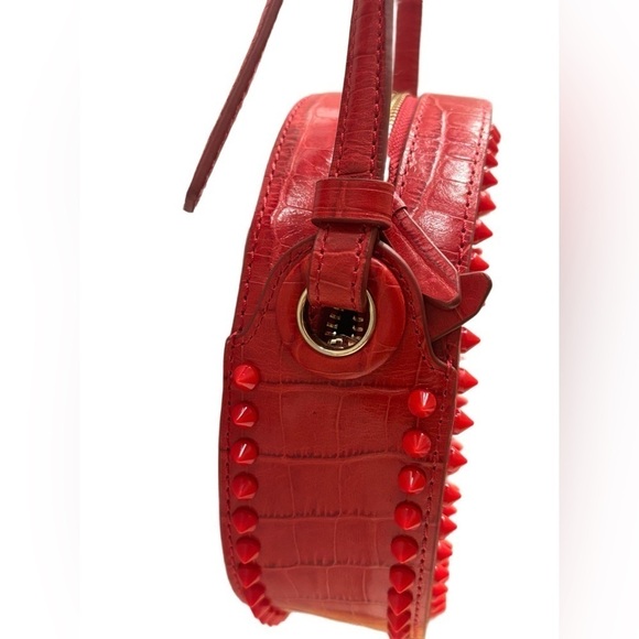 Rodarte Cole Haan Limited Edition SOLD OUT circular RED leather cross body bag💄 - Picture 6 of 10